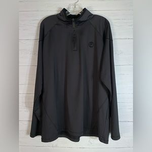 Protege Men's Dark Grey 1/4 zip Pullover size L